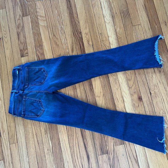 MOTHER The Insider Crop Step Fray Jeans 27 Perfect - Picture 2 of 6